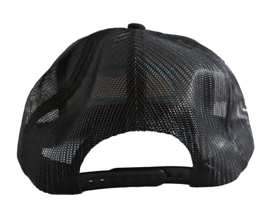 Circle Logo Snapback Trucker Blue and White