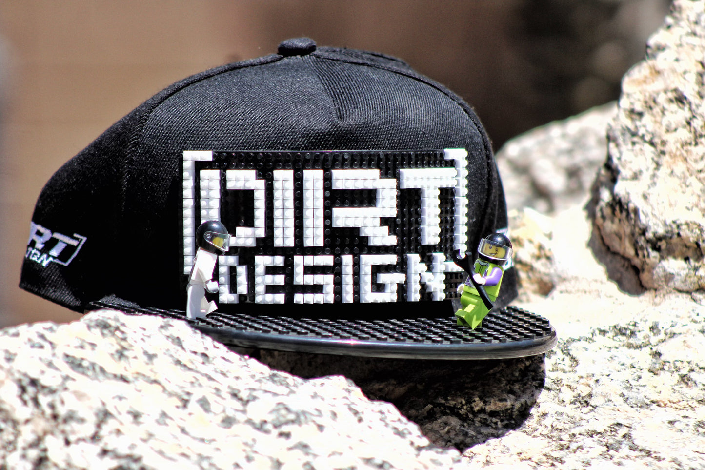 Lego Hat Black Dirt Design